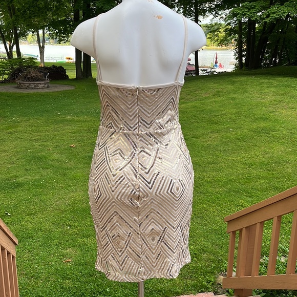 NWT Crystal Doll sequin bodycon dress 13 - Picture 6 of 12